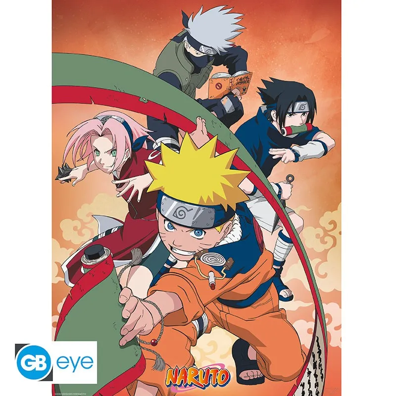 NARUTO - Set 2 Posters Chibi 52x38 - Team 7